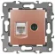 Розетка комбинированная RJ45+TV, Эра12, медь, 12-3110-14