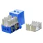 Вставка Keystone Jack RJ-45(8P8C) категория 5e синяя