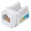 Модуль Keystone Jack RJ-45(8P8C) UTP неэкранированный CAT6 90град белый