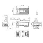                  Разъем легкой оконцовки RJ-45 (8P8C) под витую пару
               