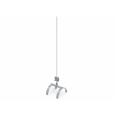 Молниеприемник на круглый конёк H-1000, для защиты надстроек/оборудования на кровле. Материал - нержавеющая сталь.