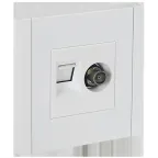 FORTE@PIANO Розетка двойная TV+RJ45 кат.5E FP236 белый IEK