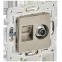 SKANDY Розетка двойная TV+RJ45 кат.6E SK-A15Sh шампань IEK