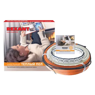 Теплый пол Standard RND -10-150 (150Вт/10м/ S обогрева, м2: 0,9-1,2) (двухжильный), REXANT