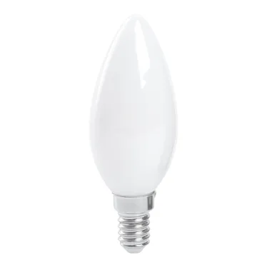 Лампа светодиодная LED 15вт Е14 теплый матовая свеча FILAMENT