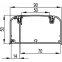 Кабель-канал 90x50 с перегородкой с боковой и фронтальной крышками IN-Liner FRONT
