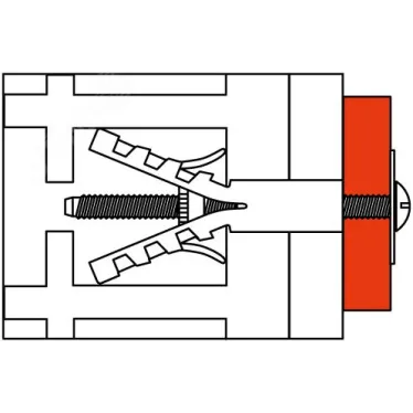 Винт М4х45 мм с дюбелем M8
