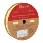 Трубка термоусаживаемая ТУТ нг 30/15 желтая рулон PROxima