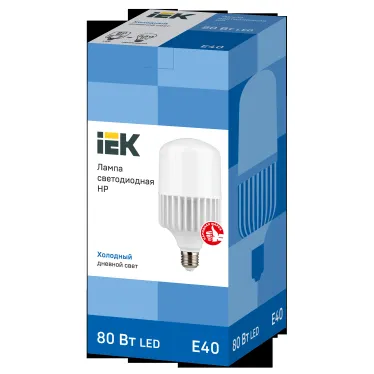 Лампа светодиодная HP 80Вт 230В 6500К E40 IEK