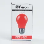 Лампа светодиодная LED 3вт Е27 красный шар