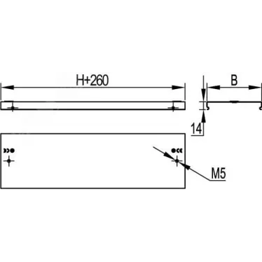 Крышка TD200/TDSR на ответвитель Т-образный вертикальный 200/80мм горячеоцинкованная