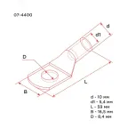 Вилка 024 переносная 3Р+РЕ 32А 380В IP44, REXANT