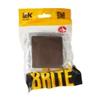 BRITE Выключатель одноклавишный перекрестный 10А ВС10-1-3-БрТБ бронза