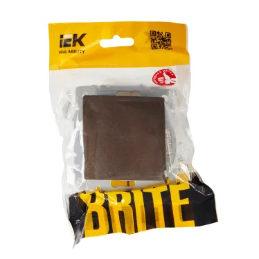 BRITE Выключатель одноклавишный перекрестный 10А ВС10-1-3-БрТБ бронза