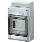                  Щит распределительный навесной ЩРн-П-6 IP54 пластиковый с клеммой PE-N эластичные мембраны прозрачная дверь 6 модулей
               