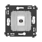 Avanti Компьютерная розетка RJ-45 без шторки в стену, кат.5е одинарная,Белое облако