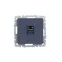 BRITE Розетка компьютерная RJ45 кат.5E РК10-БрМ маренго