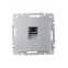 BRITE Розетка компьютерная RJ45 кат.6 РК11-БрА алюминий IEK