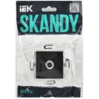 SKANDY Розетка TV проходная SK-A17Bl черный IEK