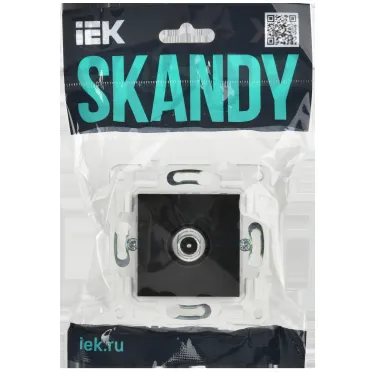 SKANDY Розетка TV проходная SK-A17Bl черный IEK