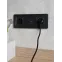 BRITE Розетка с заземлением с защитными шторками 16А с USB A+A 2,1А РЮш10-1-БрГ графит