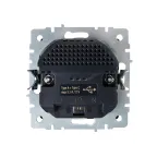 BRITE Розетка с заземлением с защитными шторками 16А с USB A+C 18Вт РЮш11-1-БрЧ черный