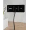 BRITE Розетка с заземлением с защитными шторками 16А с USB A+C 18Вт РЮш11-1-БрЧ черный