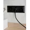 BRITE Розетка с заземлением с защитными шторками 16А с USB A+A 3,1А РЮш10-2-БрЧ черный