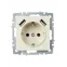 BRITE Розетка с заземлением с защитными шторками 16А с USB A+A 2,1А РЮш10-1-БрКр бежевый
