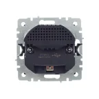 BRITE Розетка с заземлением с защитными шторками 16А с USB A+A 3,1А РЮш10-2-БрС сталь