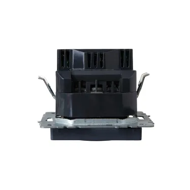BRITE Розетка с заземлением с защитными шторками 16А с USB A+A 3,1А РЮш10-2-БрМ маренго