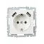 BRITE Розетка с заземлением с защитными шторками 16А с USB A+A 3,1А РЮш10-2-БрЖ жемчуг