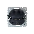 BRITE Розетка с заземлением с защитными шторками 16А с USB A+A 2,1А РЮш10-1-БрШ шампань