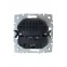 BRITE Розетка с заземлением с защитными шторками 16А с USB A+A 3,1А РЮш10-2-БрЖ жемчуг
