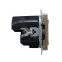 BRITE Розетка с заземлением с защитными шторками 16А с USB A+C 18Вт РЮш11-1-БрШ шампань