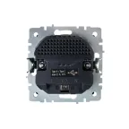 BRITE Розетка с заземлением с защитными шторками 16А с USB A+C 18Вт РЮш11-1-БрШ шампань