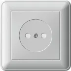 W59 Розетка скрытая без заземления белая