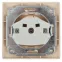 Розетка Intro Plano 1-203-03 с заземлением 2P+E Schuko с крышкой, 16А-250В, IP20, СУ, алюминий