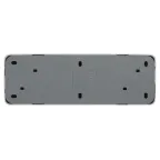 Розетка Intro Quadro 2-207-01 без заземления четырехместная 4х2P, 16А-250В, IP20, ОУ, белый