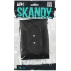 SKANDY Розетка 2-местная без заземления с защитными шторками 10А в сборе SK-R09Bl черный IEK