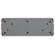 Розетка Intro Quadro 2-208-10 с заземлением четырёхместная 4х2P+E, 16А-250В, IP20, ОУ, венге
