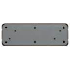 Розетка Intro Quadro 2-208-10 с заземлением четырёхместная 4х2P+E, 16А-250В, IP20, ОУ, венге