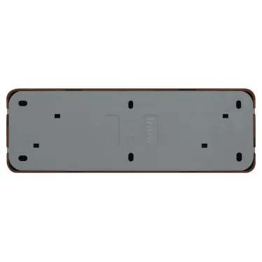 Розетка Intro Quadro 2-208-10 с заземлением четырёхместная 4х2P+E, 16А-250В, IP20, ОУ, венге
