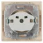 Розетка Intro Plano 1-201-02 без заземления 2P, 16А-250В, IP20, СУ, слоновая кость