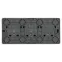 Розетка Эксперт 11-2208-03 тройная с заземлением 3х2P+E Schuko IP20 16A-250В ОУ алюминий