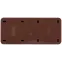 Розетка Intro Quadro 2-206-10 с заземлением трехместная 3х2P+E, 16А-250В, IP20, ОУ, венге
