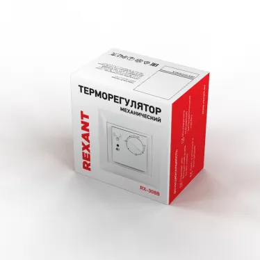 Терморегулятор механический RX-308B бежевый (совместим с Legrand серии Valena), REXANT
