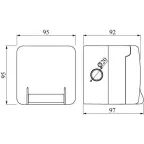 Розетка наружная с повышенной защитой IP66