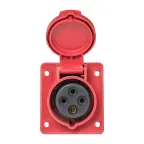 Розетка кабельная 16А 3Р+Е IP44 скрытая 380В 414