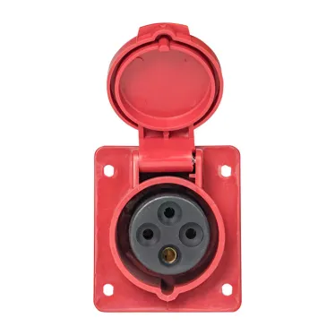 Розетка кабельная 16А 3Р+Е IP44 скрытая 380В 414